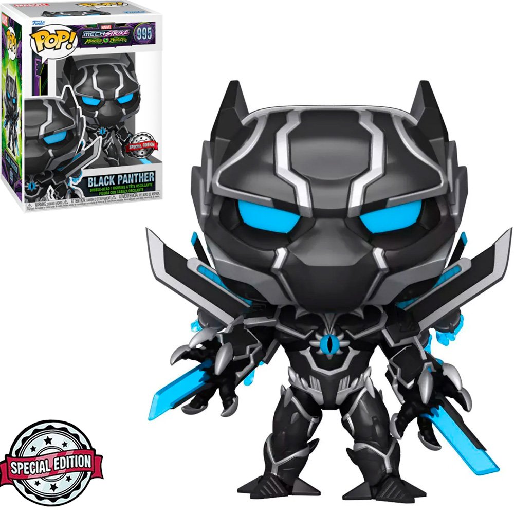 Funko Pop Marvel Mech Strike Monster Hunters Exclusive - Black Panther 995