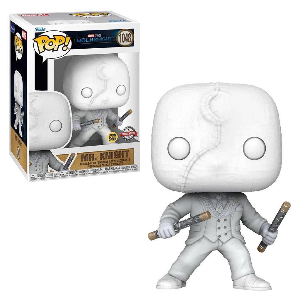 Funko Pop Marvel Moon Knight Exclusive - Mr. Knight 1048 (glows In The Dark)