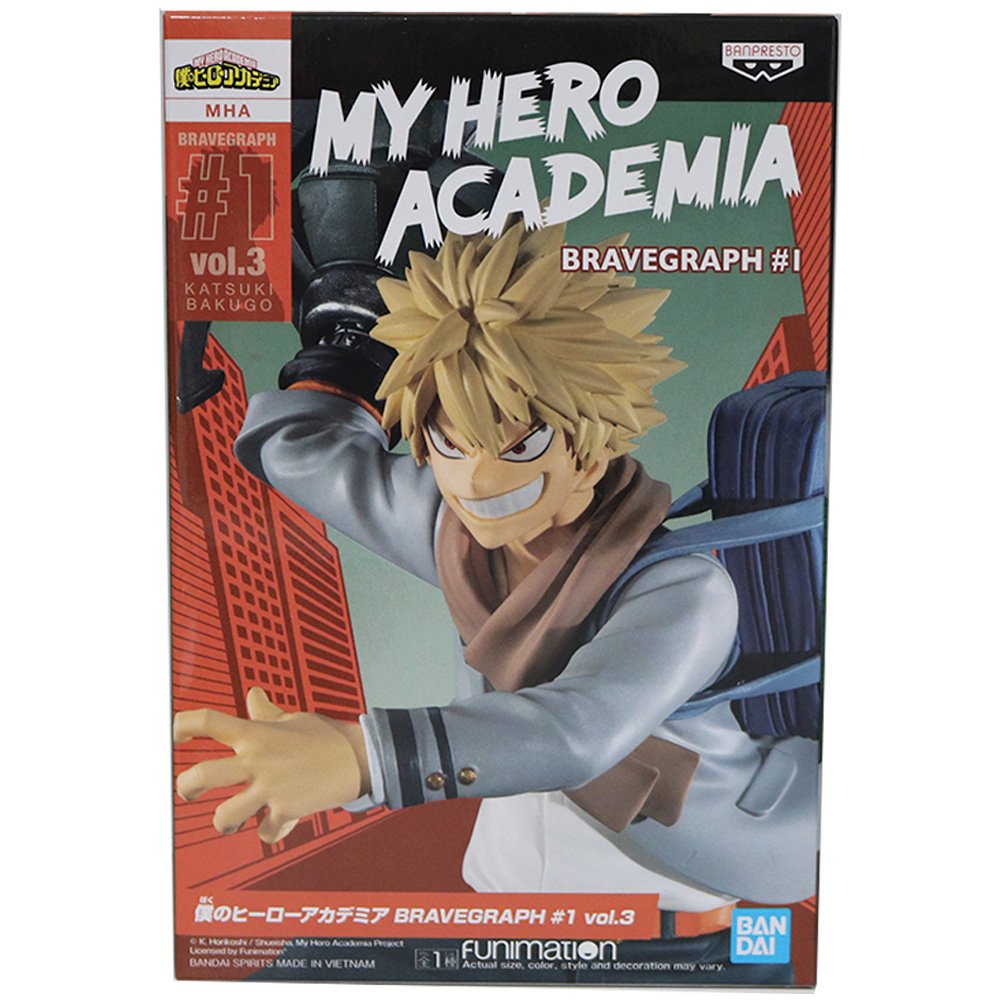 Figura Banpresto My Hero Academia Bravegraph #1 Vol.3 - Katsuki Bakugo