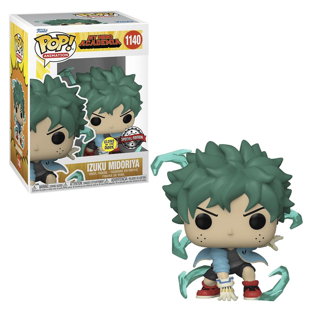 Funko Pop Animation My Hero Academia Exclusive - Izuku Midoriya Deku With Gloves 1140 (glows In The Dark)