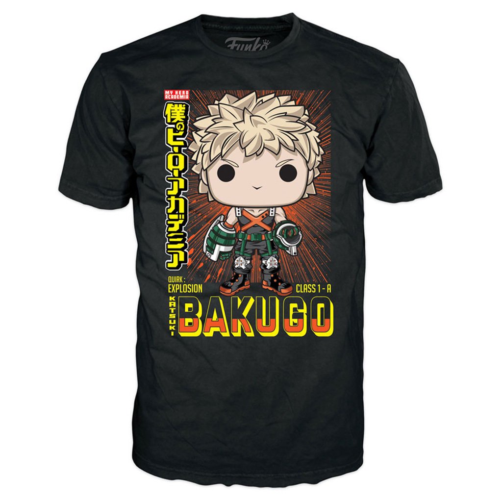 Funko Pop Tees My Hero Academia Bundle Funko + Camiseta Bakugo - L (64595)