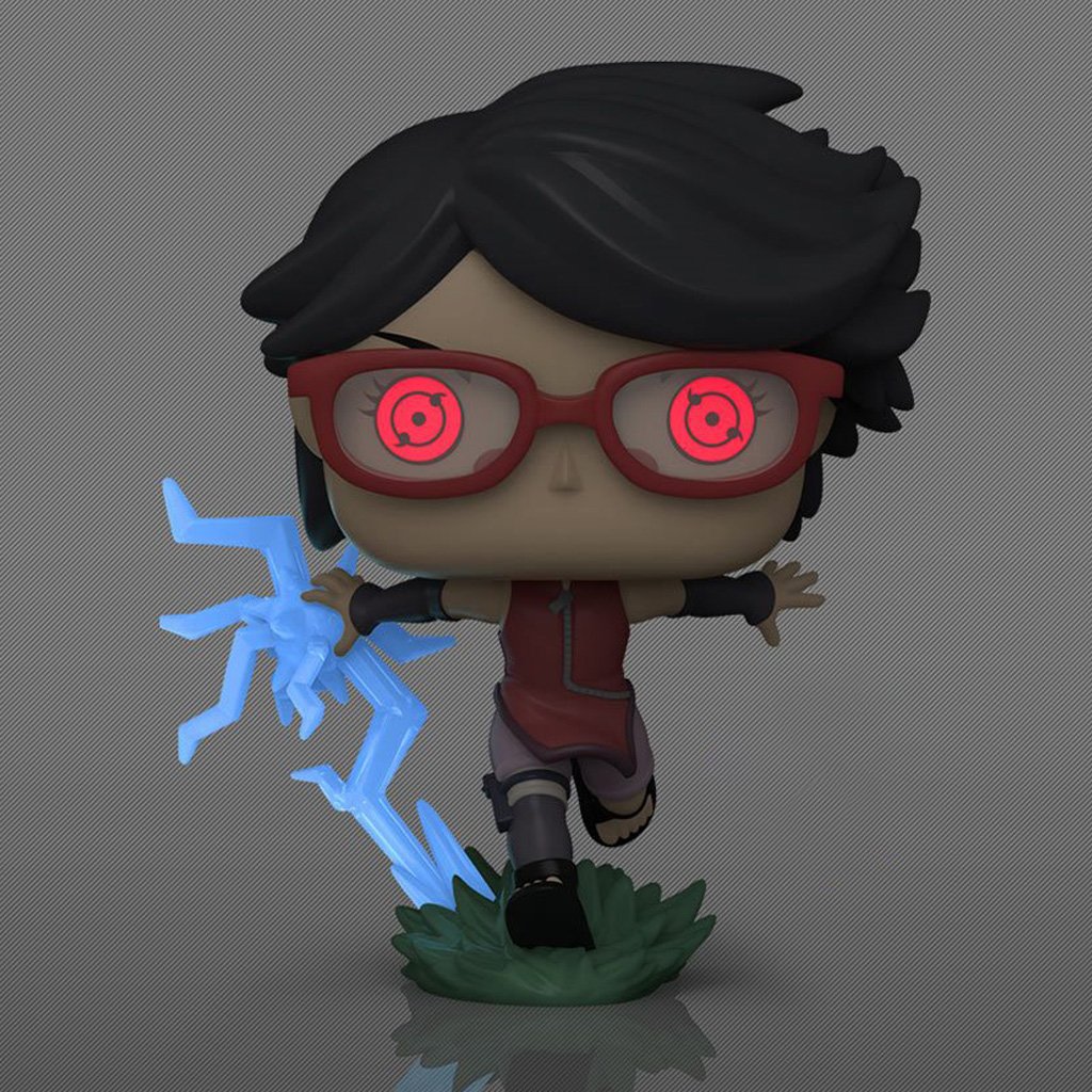 Funko Pop Animation Boruto: Naruto Next Generations Exclusive - Sarada With Shiragan 1358 (glows In The Dark)