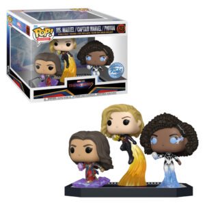 Funko Pop Moment Marvel The Marvels - Ms. Marvel / Captain Marvel / Photon 1258