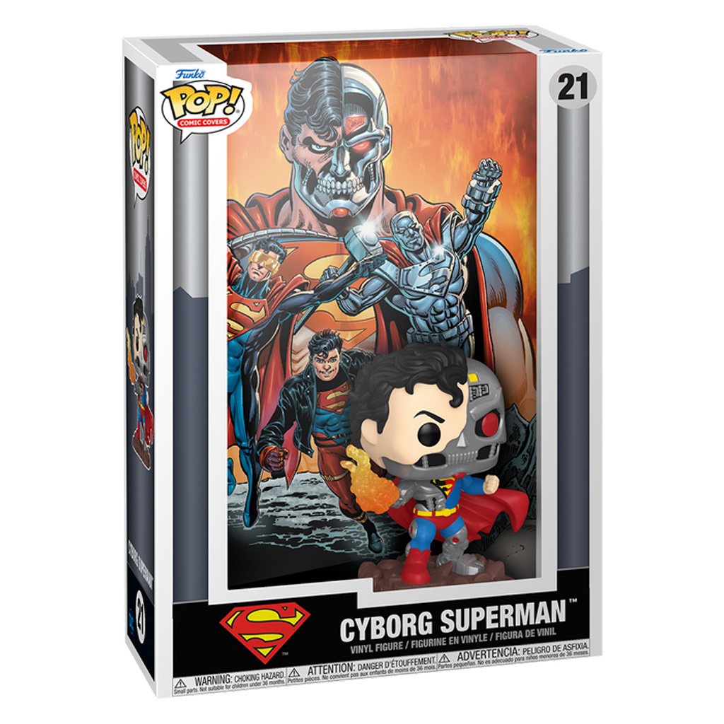 Funko Pop Comic Covers Dc Comics: Reign Of The Supermen - Cyborg Superman 21 (83729 )