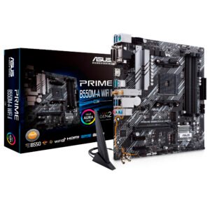 Placa Madre ASUS Prime B550M-A Wi-Fi II Socket AM4 VGA DDR4