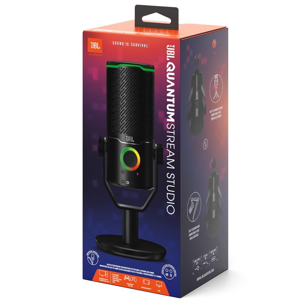 Micrófono JBL Quantum Stream Studio Negro