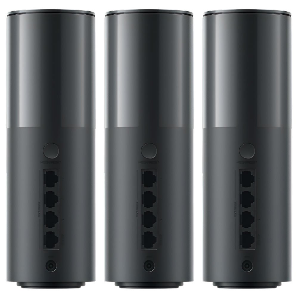 Router Xiaomi RN09 Pro DVB4477US Whole Home Mesh BE3600 Dual Band 2.4 GHz 5 GHz Wi-Fi 7 NFC Gris (Kit con 3)