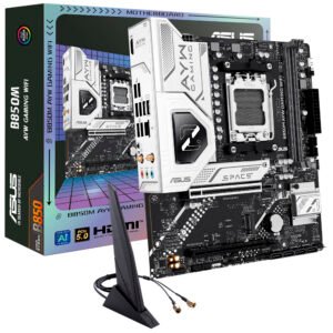 Placa Madre AM5 ASUS B850M AYW GAMING WIFI M.2 DDR5 WIFI6 BT HDMI USB3.2 GLAN SOM 90Placa Madre1LW0-M0EAY0