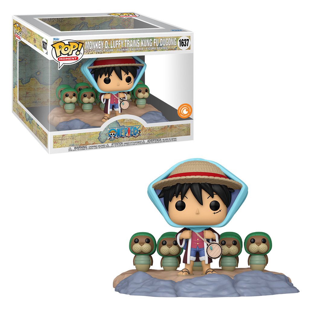 Funko Pop Moment One Piece - Monkey D. Luffy Trains Kung Fu Dugong 1637