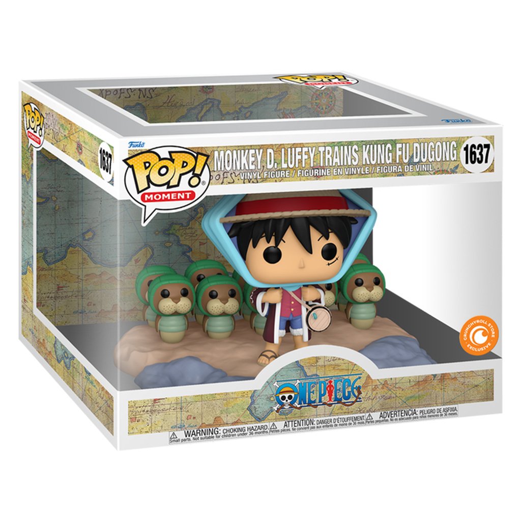 Funko Pop Moment One Piece - Monkey D. Luffy Trains Kung Fu Dugong 1637