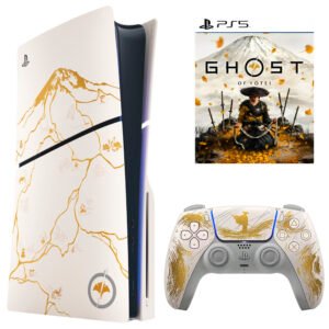 Consola Sony PlayStation 5 Slim CFI-2015A AZ7X 1TB Ghost Of Yotei Limited Edition Bivolt Blanco + Juego Ghost Of Yotei (Americano)