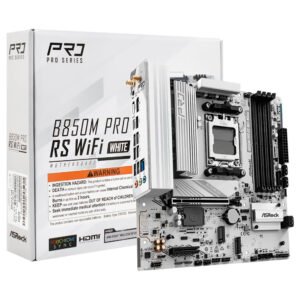 Placa Madre ASRock B850M Pro RS Wi-Fi White Socket AM5 DDR5