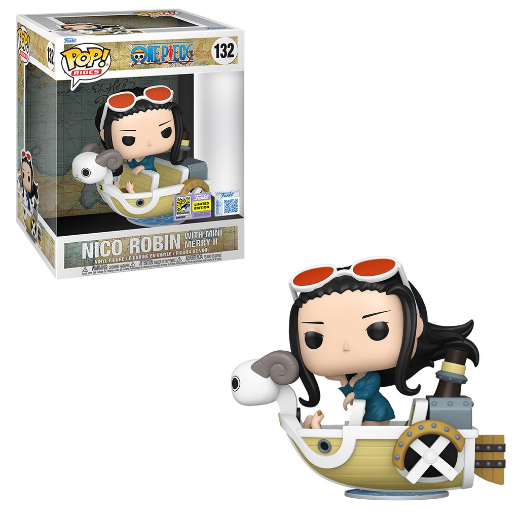 Funko Pop Rides One Piece San Dieco Comic Con 2025 - Nico Robin With Mini Merry Ii 132