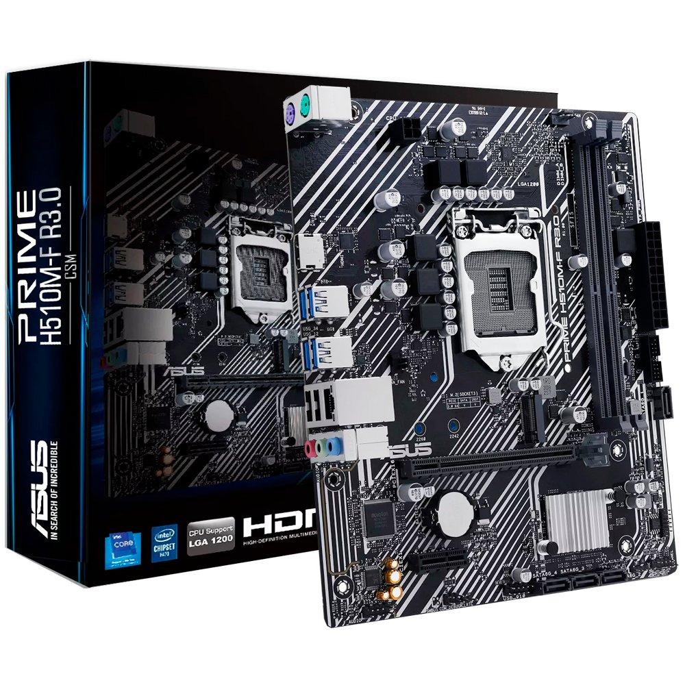 Placa Madre ASUS Prime H510M-F R3.0 Socket LGA 1200 DDR4