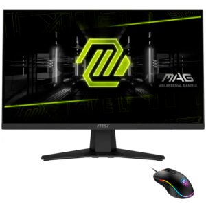 Monitor Gamer MSI Mag 244F 3BCA 23.8" Full HD Rapid IPS 200Hz 0.5Ms Negro + Mouse
