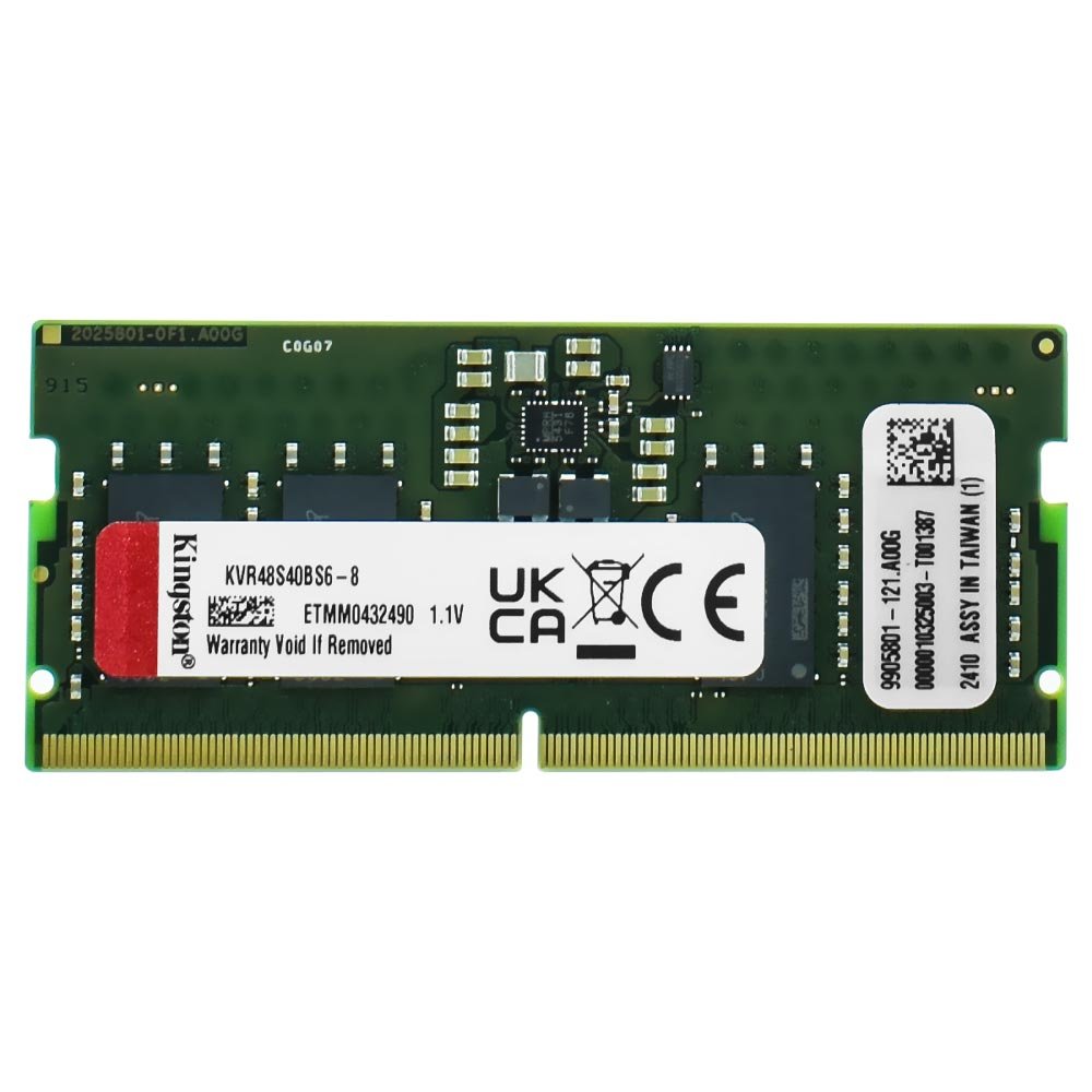 Memoria RAM Notebook Kingston DDR5 8GB 4800MHz KVR48S40BS6-8