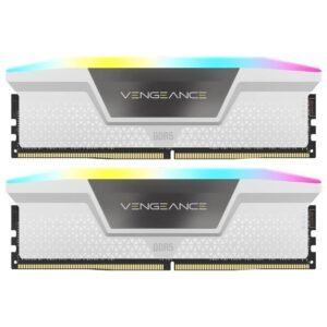 Memoria RAM Corsair Vengeance DDR5 32GB (2x16GB) 6000MHz RGB - Blanco (CMH32GX5M2B6000C30W)
