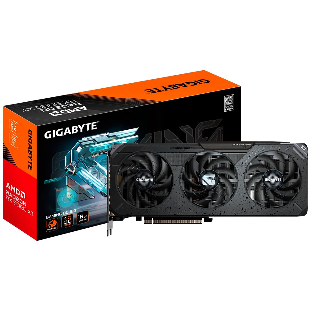 VGA 16GB GIGABYTE RADEON RX9060 XT GAMING OC WF 3320MHz 128BIT GDDR6/DP/HDMI GV-R9060XTGAMING OC-16GD