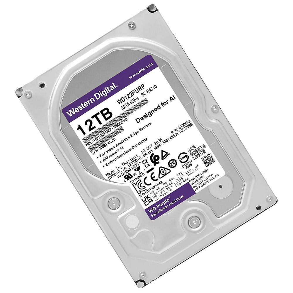 HDD Western Digital 12TB WD Purple Pro 3.5" SATA 3 7200RPM WD122PURP