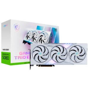 Placa de Video MSI Gaming Trio OC White 16GB GeForce RTX5080 GDDR7 - 912-V531-045