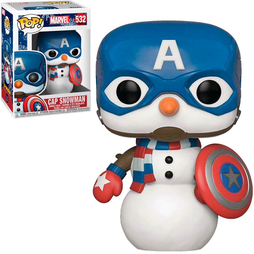 Funko Pop Marvel Holiday - Captain America Snowman 532