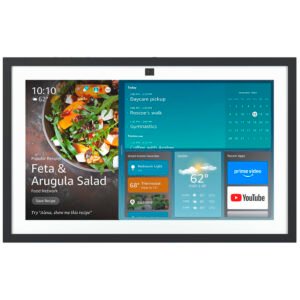 Pantalla Inteligente Amazon Echo Show 15 2ª Generación 15.6" Full HD Alexa Bluetooth Wi-Fi Negro Blanco