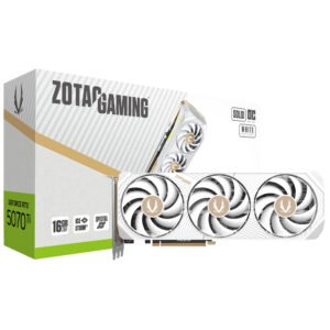Tarjeta de Video Zotac Gaming Solid Core OC White ED 16GB GeForce RTX5070TI GDDR7 - ZT-B50710Q2-10P